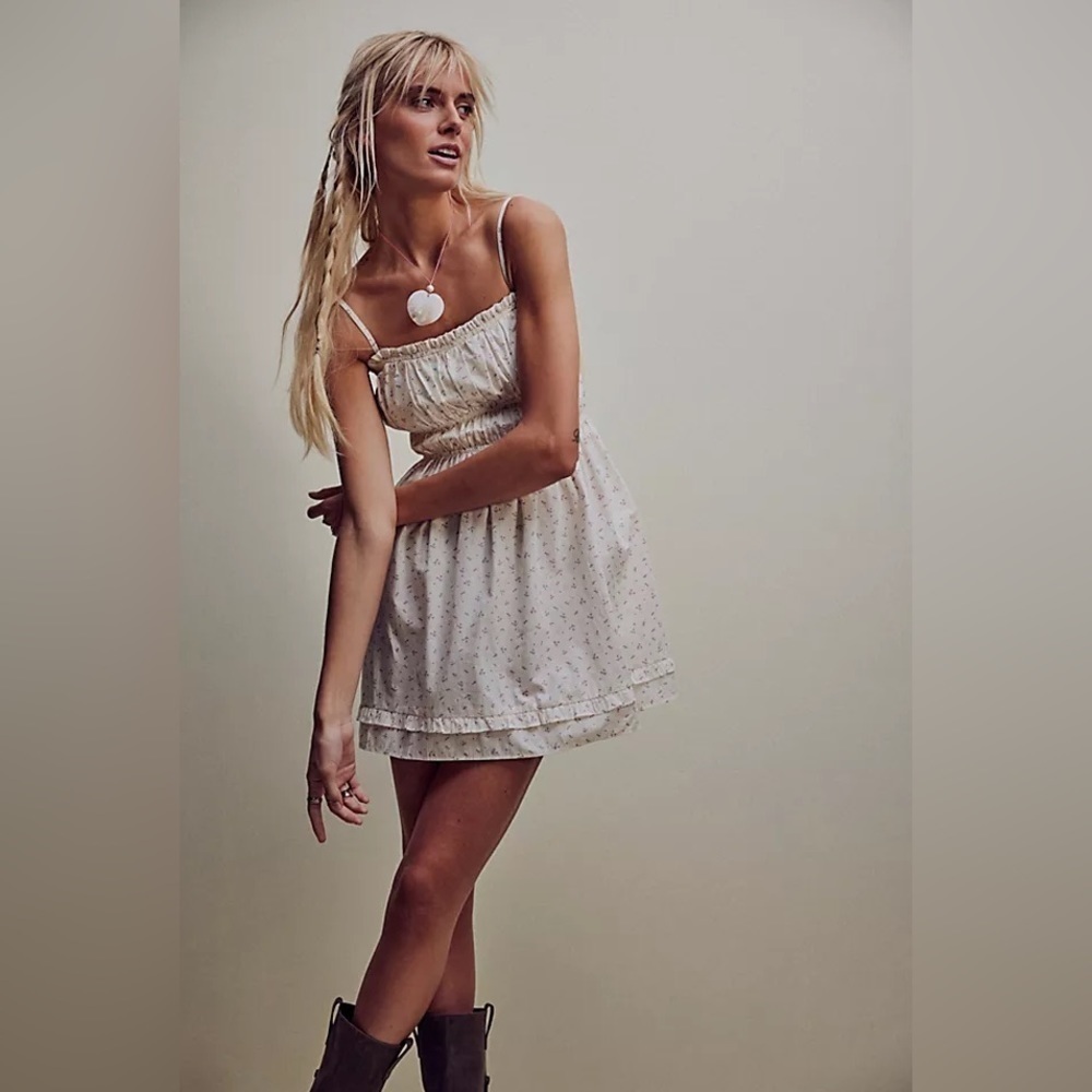 NWOT Free People Gabby mini dress White Size Medium - Picture 6 of 7